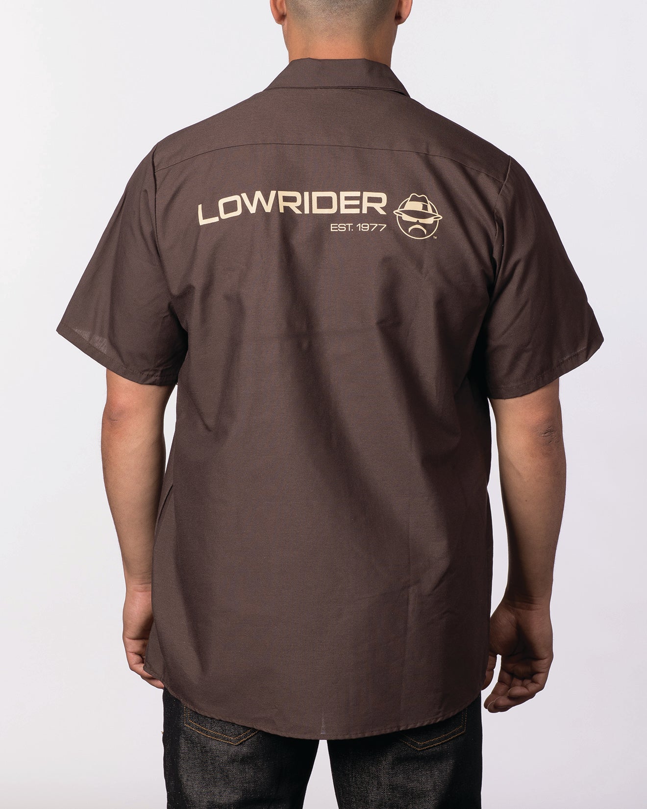 LOWRIDER RED CAP S/S WORK SHIRT – Lowrider Merchandise